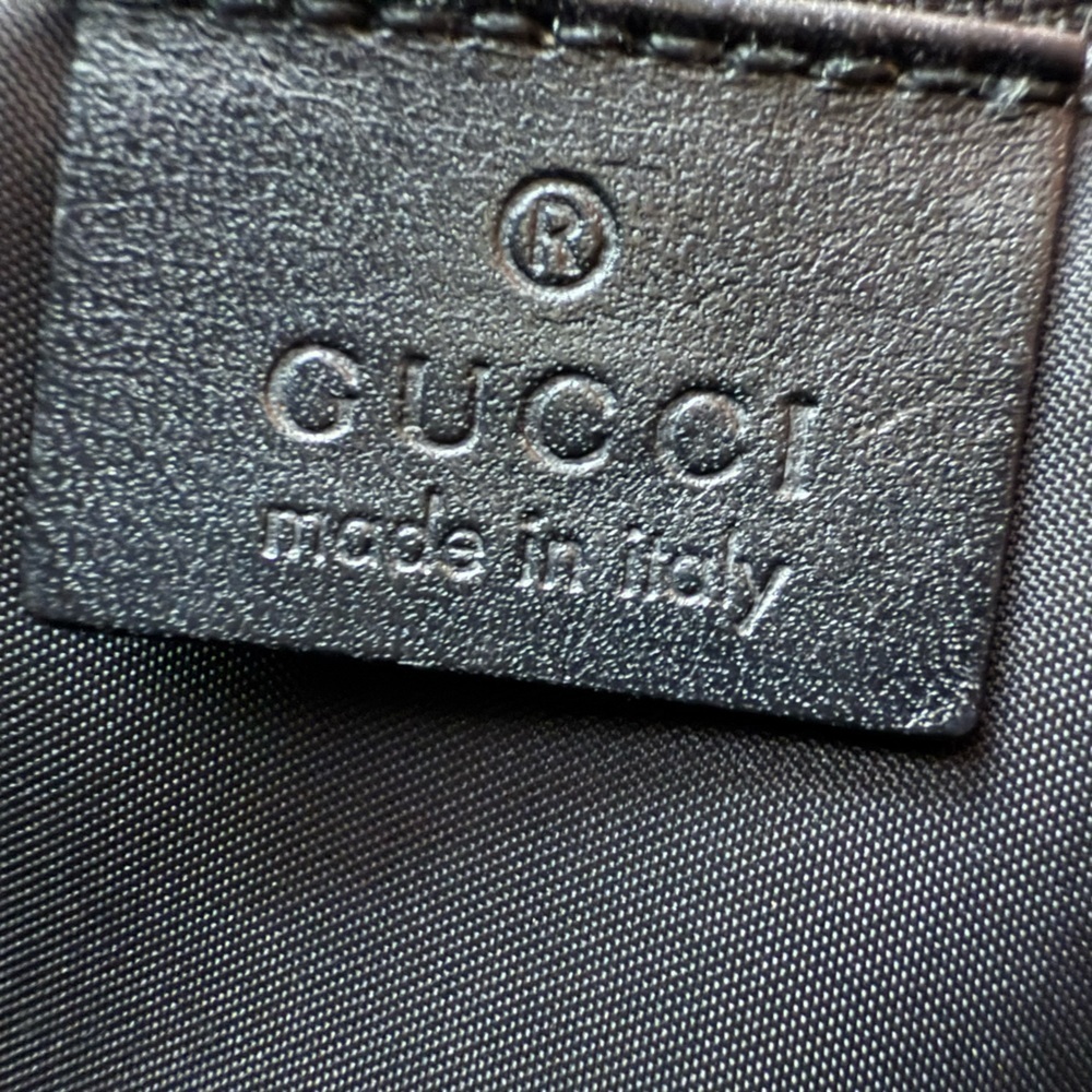 Gucci Black Canvas Jackie Small Tote with Silver Accents - Picture 12 of 13